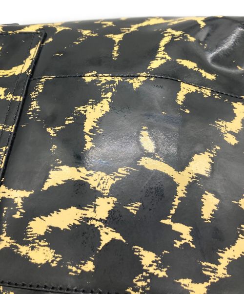 TORY BURCH（トリーバーチ）TORY BURCH (トリーバーチ) チェーンショルダーバッグ ブラック×イエローの古着・服飾アイテム