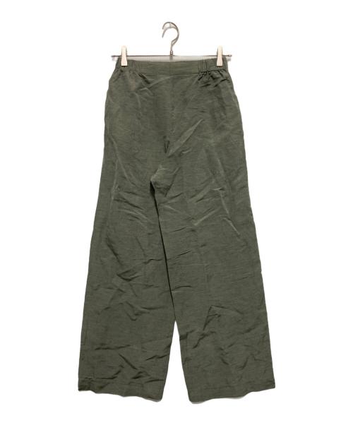 GALERIE VIE（ギャルリーヴィー）GALERIE VIE (ギャルリーヴィー) リネンキュプラサイドギャザーパンツ グレー サイズ:SIZE32の古着・服飾アイテム