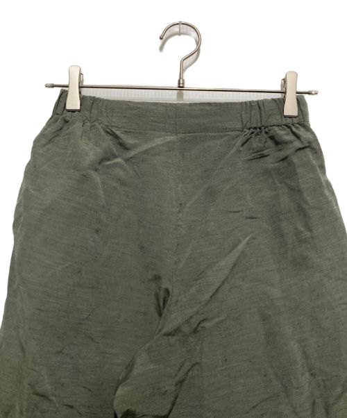 GALERIE VIE（ギャルリーヴィー）GALERIE VIE (ギャルリーヴィー) リネンキュプラサイドギャザーパンツ グレー サイズ:SIZE32の古着・服飾アイテム