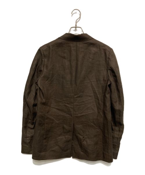 edition（エディション）edition (エディション) LINEN HERRINGBONE JACKET ブラウン サイズ:SIZE36の古着・服飾アイテム