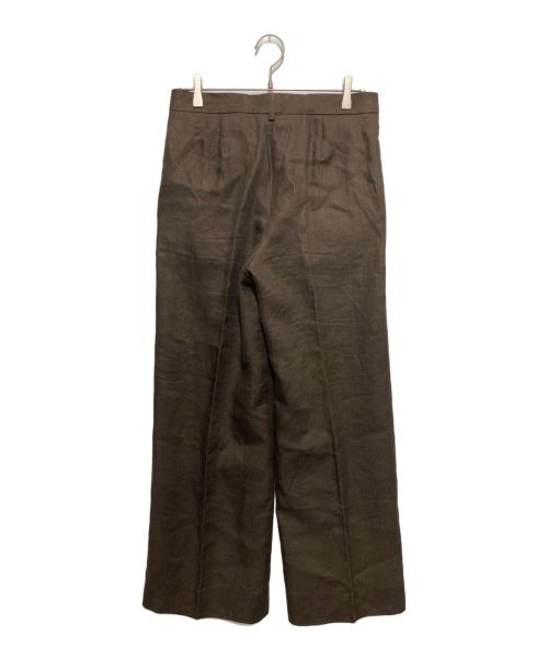edition（エディション）edition (エディション) リネンパンツ ブラウン サイズ:SIZE36の古着・服飾アイテム