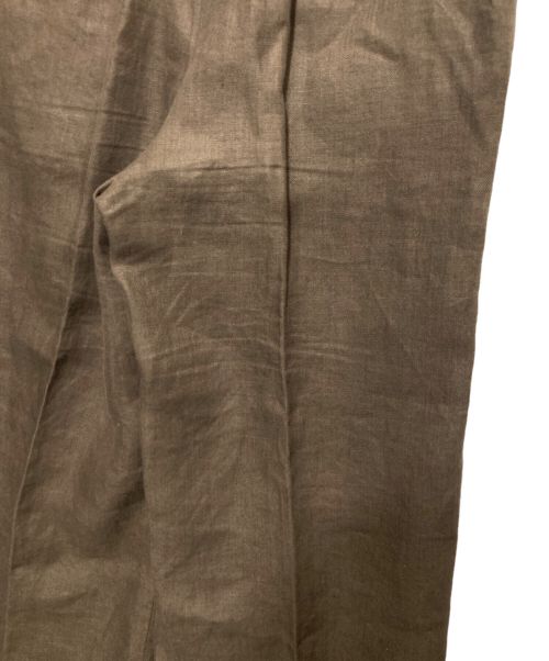 edition（エディション）edition (エディション) リネンパンツ ブラウン サイズ:SIZE36の古着・服飾アイテム