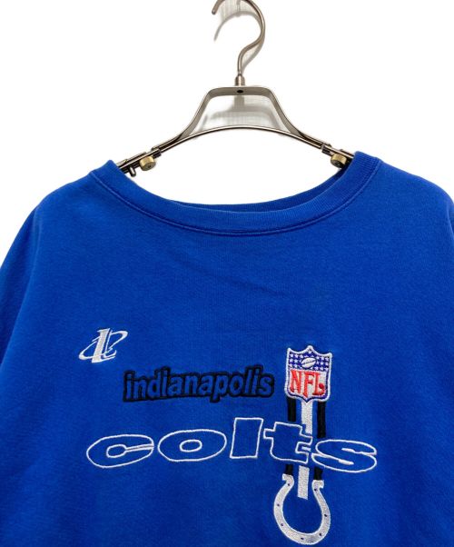 LOGOATHLETIC（ロゴアスレチック）LOGOATHLETIC (ロゴアスレチック) 刺繍スウェット ブルー サイズ:XLの古着・服飾アイテム