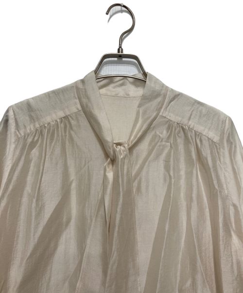 Spick and Span（スピックアンドスパン）Spick and Span (スピックアンドスパン) シアーリボンブラウス ベージュ サイズ:Fの古着・服飾アイテム