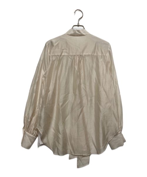 Spick and Span（スピックアンドスパン）Spick and Span (スピックアンドスパン) シアーリボンブラウス ベージュ サイズ:Fの古着・服飾アイテム