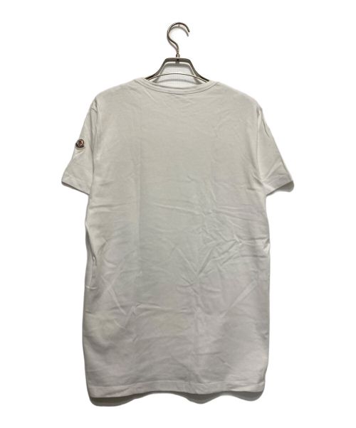 MONCLER（モンクレール）MONCLER (モンクレール) 雪山プリントｔシャツ ホワイト サイズ:Sの古着・服飾アイテム