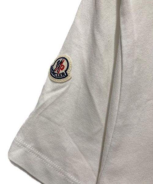 MONCLER（モンクレール）MONCLER (モンクレール) 雪山プリントｔシャツ ホワイト サイズ:Sの古着・服飾アイテム