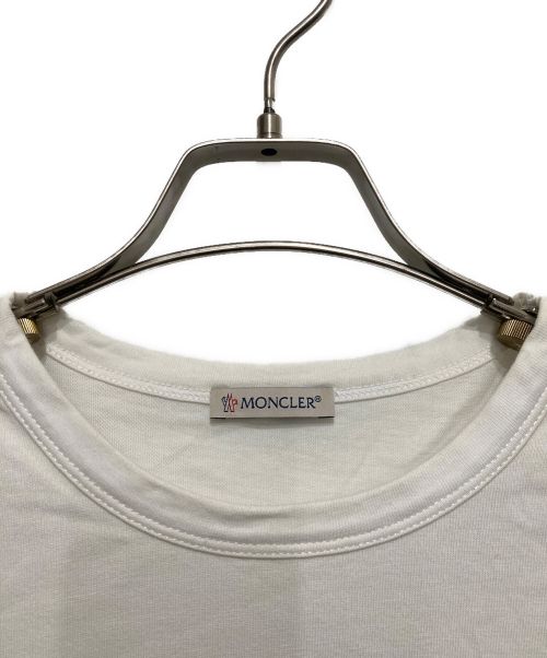 MONCLER（モンクレール）MONCLER (モンクレール) 雪山プリントｔシャツ ホワイト サイズ:Sの古着・服飾アイテム
