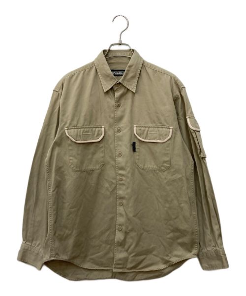VANS（ヴァンズ）VANS (バンズ) オールドワークシャツ ベージュ サイズ:Mの古着・服飾アイテム