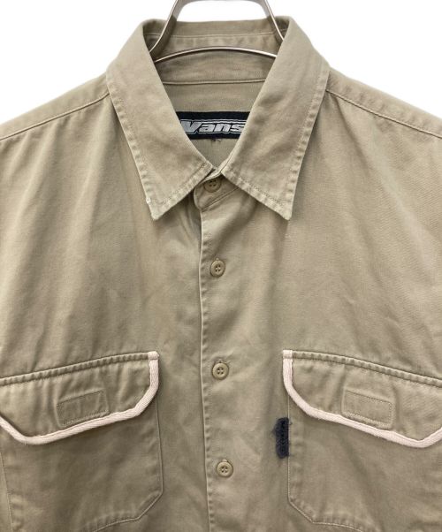 VANS（ヴァンズ）VANS (バンズ) オールドワークシャツ ベージュ サイズ:Mの古着・服飾アイテム