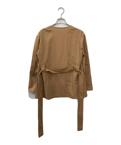 TOMORROW LAND collection（トゥモローランドコレクション）TOMORROW LAND collection (トゥモローランドコレクション) ノーカラージャケット ブラウン サイズ:Sの古着・服飾アイテム