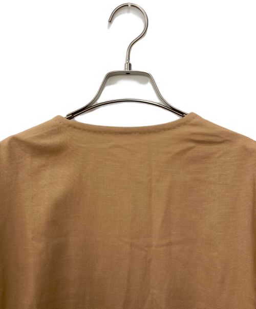 TOMORROW LAND collection（トゥモローランドコレクション）TOMORROW LAND collection (トゥモローランドコレクション) ノーカラージャケット ブラウン サイズ:Sの古着・服飾アイテム