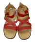 中古・古着 MM6 Maison Margiela (エムエムシックス メゾンマルジェラ) ストラップサンダル レッド サイズ:SIZE 38：4000円