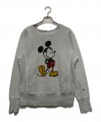 Champion REVERSE WEAVE×DISNEYチャンピオン リバース ウィーブ×ディズニー）の古着「プリントスウェット」｜グレー