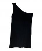 EVERYDAY I LIKE.エヴリデイ アイ ライク）の古着「ワンショルダーニット」｜ブラック