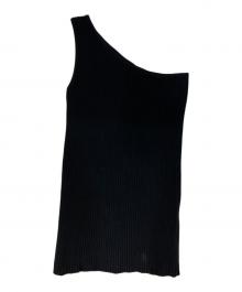 EVERYDAY I LIKE.（エヴリデイ アイ ライク）の古着「ワンショルダーニット」｜ブラック