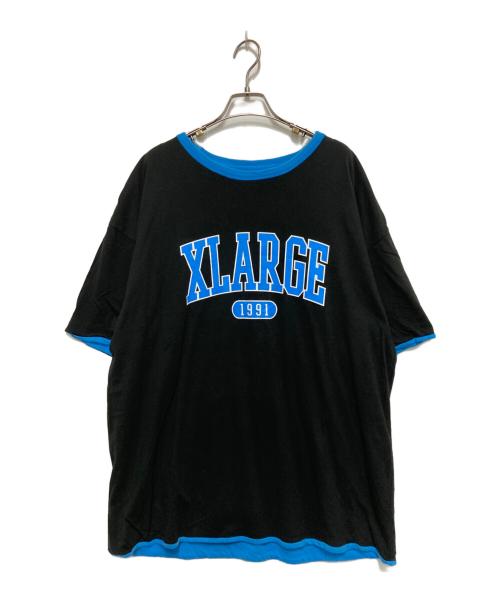 X-LARGE（エクストララージ）X-LARGE (エクストララージ) リバーシブルTシャツ ブルー×ブラック サイズ:不明の古着・服飾アイテム