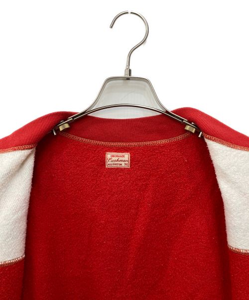 CUSHMAN（クッシュマン）Cushman (クッシュマン) 雪柄ジップスウェット レッド サイズ:Mの古着・服飾アイテム