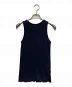 MUSE de Deuxieme Classeミューズ ドゥーズィエム クラス）の古着「Looseyリブ タンクトップ」｜ネイビー