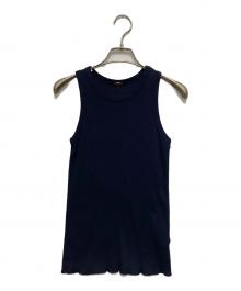 MUSE de Deuxieme Classe（ミューズ ドゥーズィエム クラス）の古着「Looseyリブ タンクトップ」｜ネイビー
