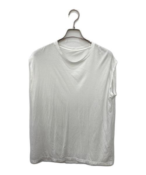 MUSE de Deuxieme Classe（ミューズ ドゥーズィエム クラス）MUSE de Deuxieme Classe (ミューズ ドゥーズィエム クラス) クルーネックタンクトップ ホワイト サイズ:記載なしの古着・服飾アイテム