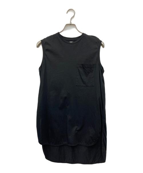 ADAWAS（アダワス）ADAWAS (アダワス) ノースリーブカットソー ブラック サイズ:Freeの古着・服飾アイテム