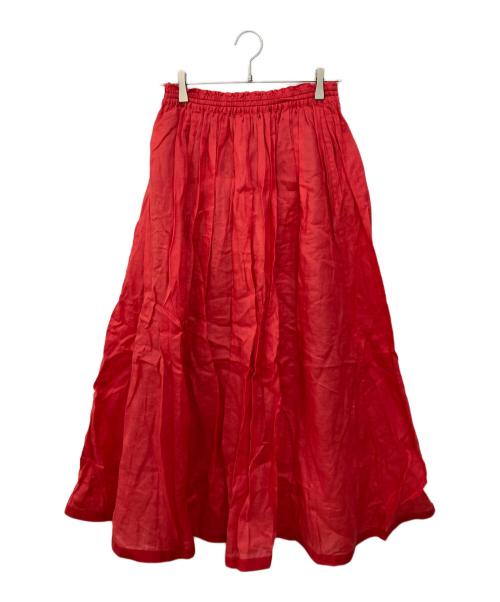 IENA（イエナ）IENA (イエナ) ラミーボリュームマキシスカート レッド サイズ:SIZE 38の古着・服飾アイテム