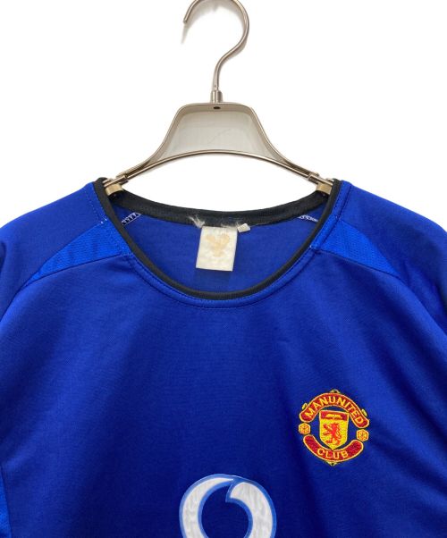 Manchester United（マンチェスターユナイテッド）Manchester United (マンチェスターユナイテッド) ゲームシャツ ブルー サイズ:Lの古着・服飾アイテム