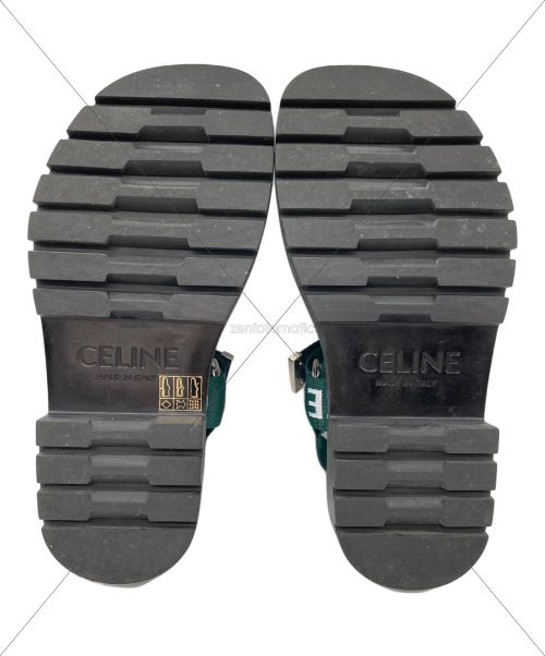 CELINE（セリーヌ）CELINE (セリーヌ) レオストラッピーサンダル ブラック サイズ:記載無しの古着・服飾アイテム