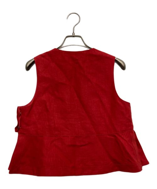 BACCA（バッカ）BACCA (バッカ) リネンブラウス レッド サイズ:SIZE36の古着・服飾アイテム