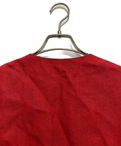 BACCA（バッカ）BACCA (バッカ) リネンブラウス レッド サイズ:SIZE36の古着・服飾アイテム