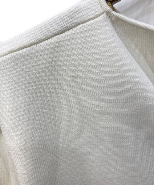 CELFORD（セルフォード）CELFORD (セルフォード) トレンチ風ニットタイトワンピース ホワイト サイズ:SIZE38の古着・服飾アイテム