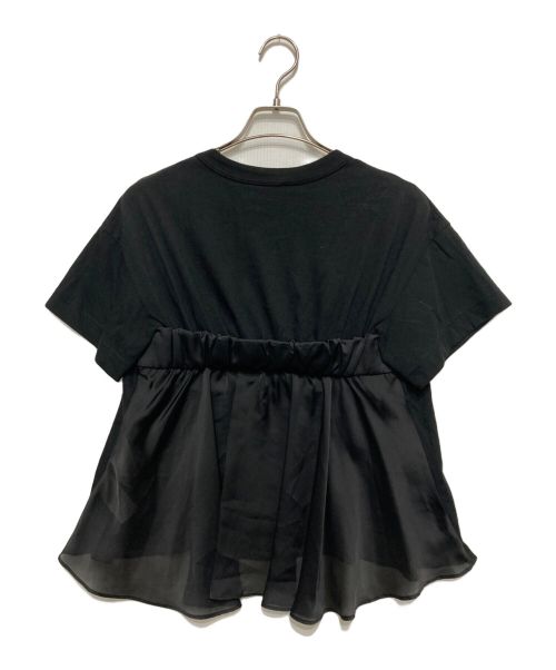 sacai（サカイ）sacai (サカイ) レイヤードTシャツ ブラック サイズ:SIZE1の古着・服飾アイテム