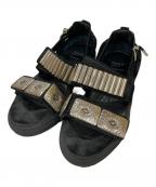 TOGA PULLA×STUDIOUSトーガ プルラ×ステュディオス）の古着「ビジューフラットサンダル」｜ブラック