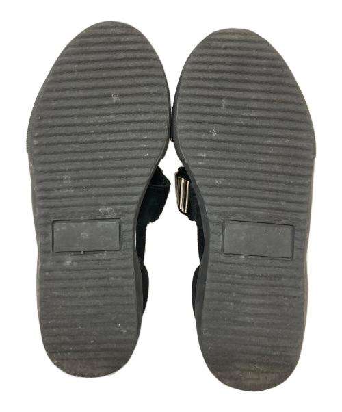 TOGA PULLA（トーガ プルラ）TOGA PULLA (トーガ プルラ) STUDIOUS (ステュディオス) ビジューフラットサンダル ブラック サイズ:25㎝の古着・服飾アイテム