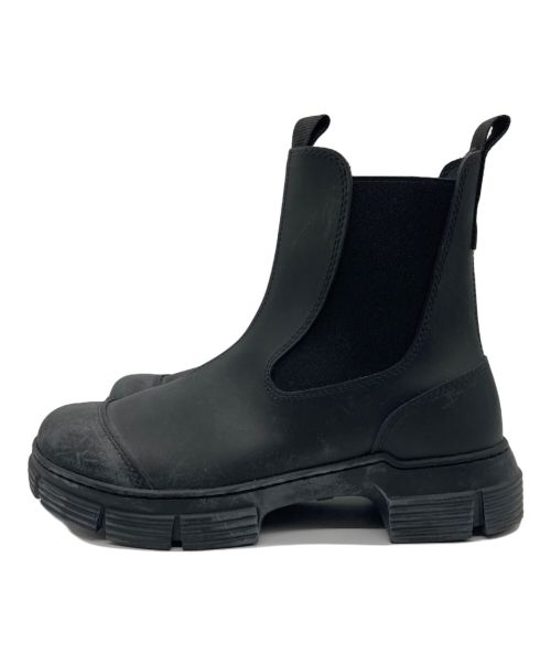 GANNI（ガニー）Ganni (ガニー) Recycled Rubber City Boot ブラック サイズ:23.5㎝の古着・服飾アイテム