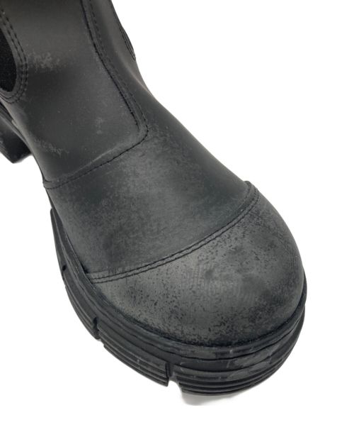 GANNI（ガニー）Ganni (ガニー) Recycled Rubber City Boot ブラック サイズ:23.5㎝の古着・服飾アイテム
