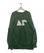 Champion REVERSE WEAVEチャンピオン リバース ウィーブ）の古着「90’s クルーネックスウェット」｜グリーン