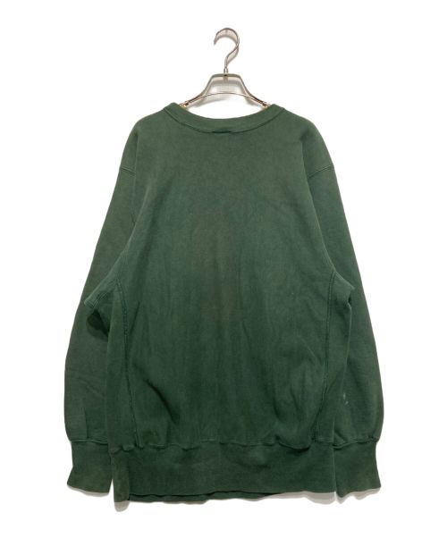 Champion REVERSE WEAVE（チャンピオン リバース ウィーブ）Champion REVERSE WEAVE (チャンピオンリバースウィーブ) 90’s クルーネックスウェット グリーン サイズ:XLの古着・服飾アイテム