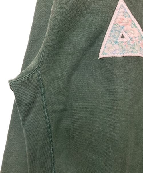 Champion REVERSE WEAVE（チャンピオン リバース ウィーブ）Champion REVERSE WEAVE (チャンピオンリバースウィーブ) 90’s クルーネックスウェット グリーン サイズ:XLの古着・服飾アイテム