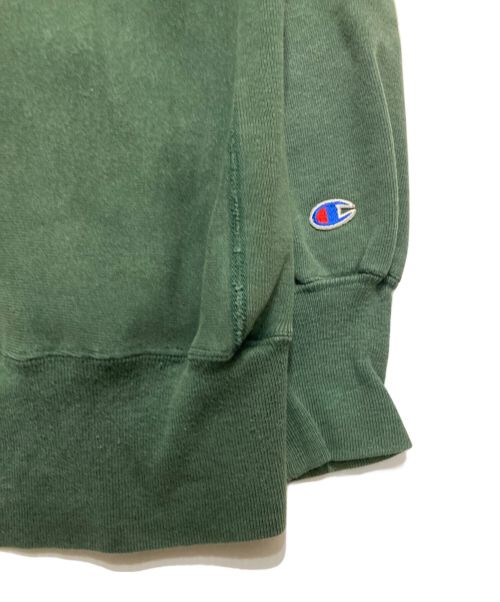 Champion REVERSE WEAVE（チャンピオン リバース ウィーブ）Champion REVERSE WEAVE (チャンピオンリバースウィーブ) 90’s クルーネックスウェット グリーン サイズ:XLの古着・服飾アイテム