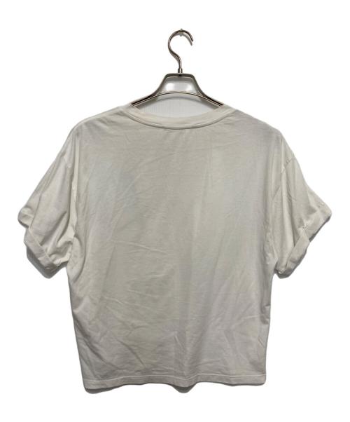 alice+olivia（アリスアンドオリビア）alice+olivia (アリスアンドオリビア) ワンポイント刺繍Tシャツ ホワイト サイズ:Sの古着・服飾アイテム