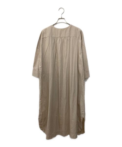 milo（ミロ）milo (ミロ) green label relaxing (グリーンレーベルリラクシング) カフタンワンピース ベージュ サイズ:Freeの古着・服飾アイテム