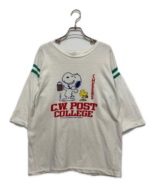 ArteX（アルテックス）ArteX (アルテックス) 70’s スヌーピー フットボールTシャツ ホワイト サイズ:XLの古着・服飾アイテム