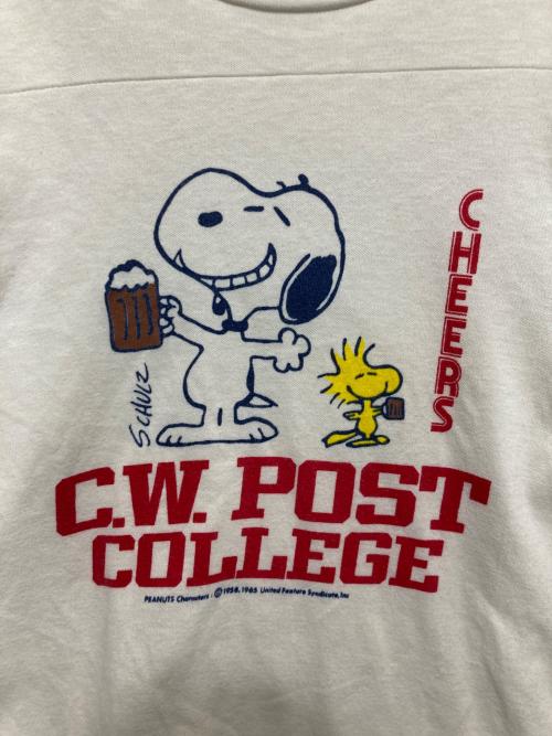 ArteX（アルテックス）ArteX (アルテックス) 70’s スヌーピー フットボールTシャツ ホワイト サイズ:XLの古着・服飾アイテム