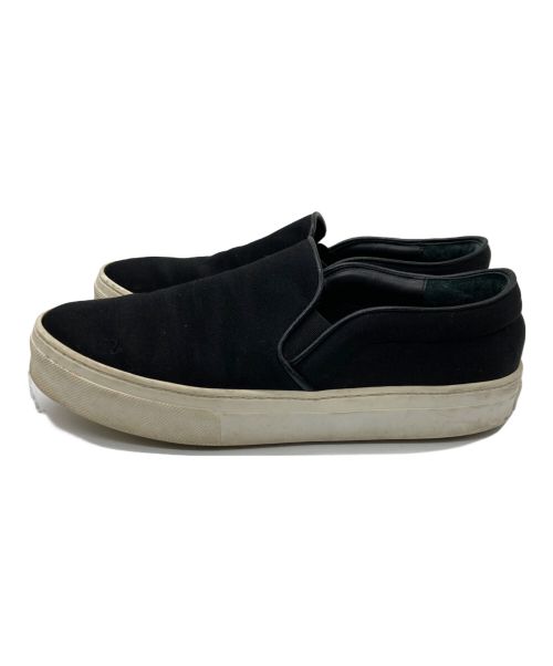 CELINE（セリーヌ）CELINE (セリーヌ) スウェードスリッポン ブラック サイズ:SIZE37.5の古着・服飾アイテム