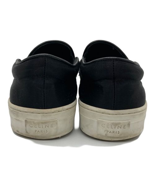 CELINE（セリーヌ）CELINE (セリーヌ) スウェードスリッポン ブラック サイズ:SIZE37.5の古着・服飾アイテム