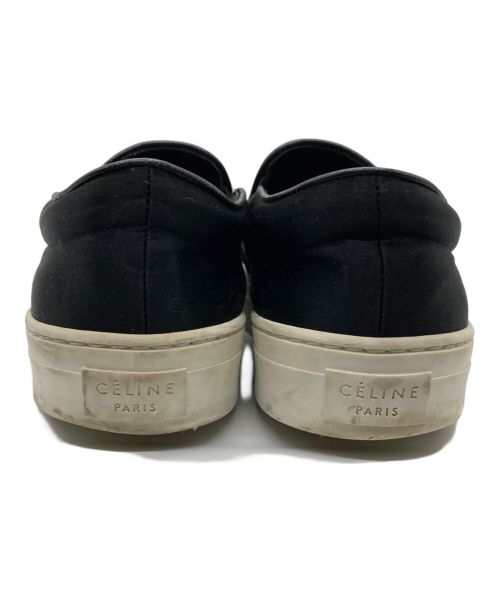 CELINE（セリーヌ）CELINE (セリーヌ) スウェードスリッポン ブラック サイズ:SIZE37.5の古着・服飾アイテム