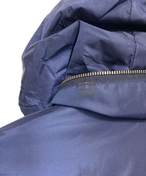 GUCCI（グッチ）GUCCI (グッチ) レザーロゴパッチダウンジャケット ブルー サイズ:SIZE38の古着・服飾アイテム