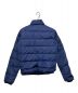 GUCCI (グッチ) レザーロゴパッチダウンジャケット ブルー サイズ:SIZE38：18000円